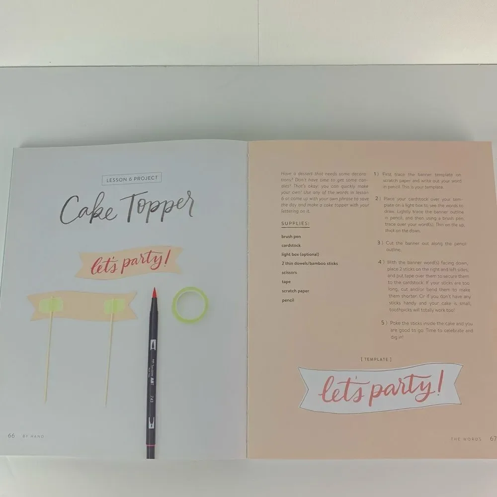 By Hand The art of modern lettering Nicole Miyuki Santo book Let’s make art